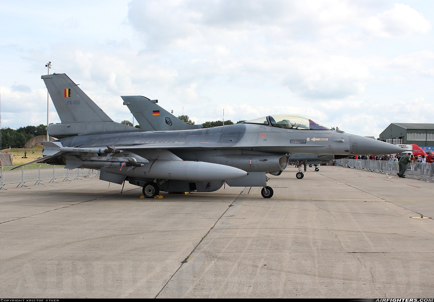 Belgium - Air Force General Dynamics F-16AM Fighting Falcon FA-109 at Florennes (EBFS), Belgium