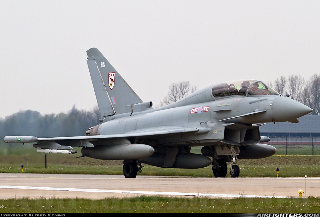 UK - Air Force Eurofighter Typhoon T3 ZJ815 at Leeuwarden (LWR / EHLW), Netherlands