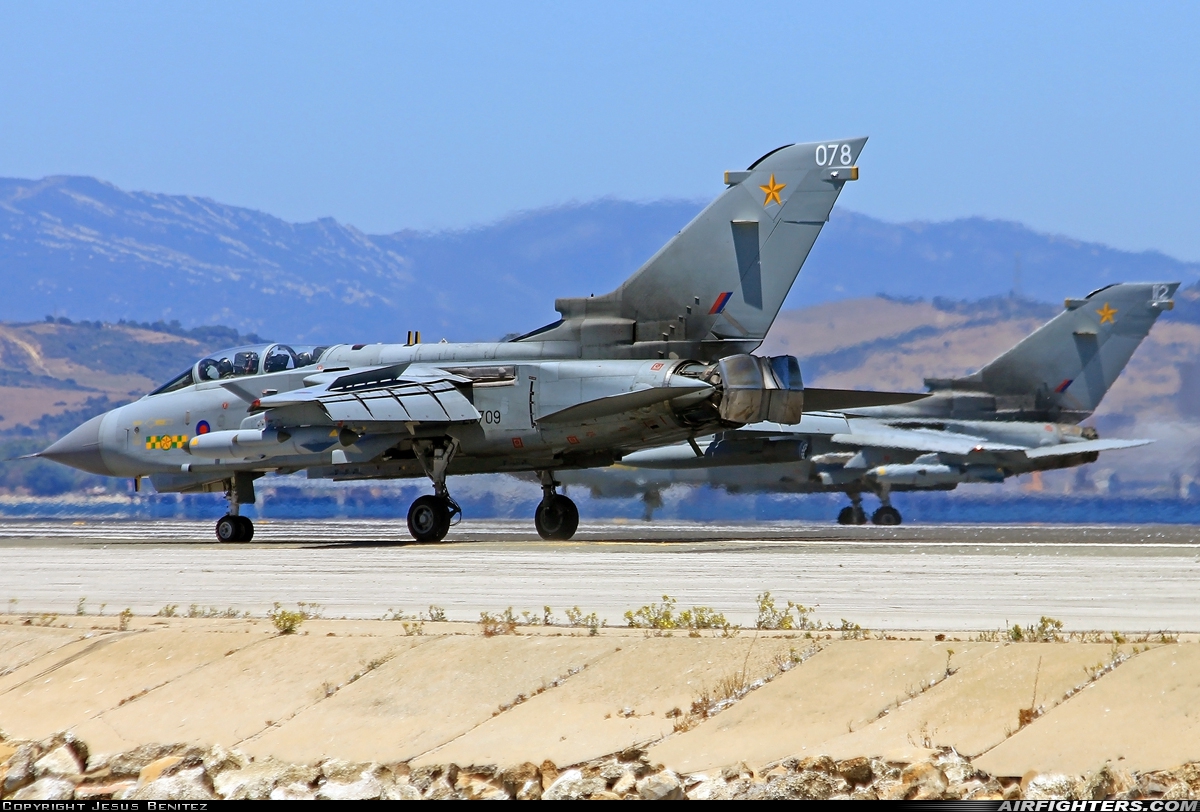 UK - Air Force Panavia Tornado GR4 ZD709 at Gibraltar - North Front (GIB / LXGB), Gibraltar