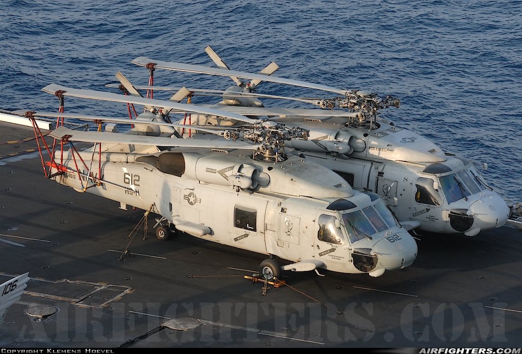 USA - Navy Sikorsky SH-60F Ocean Hawk (S-70B-4) 164615 at Off-Airport - Mediterranean Sea, International Airspace