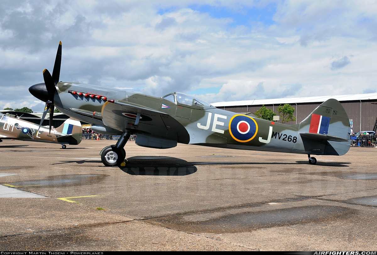 Private - The Fighter Collection Supermarine 379 Spitfire FR.XIVe G-SPIT at Duxford (EGSU), UK
