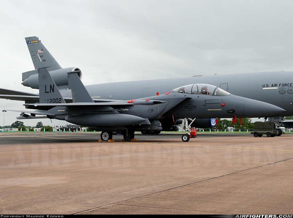 USA - Air Force McDonnell Douglas F-15E Strike Eagle 01-2002 at Fairford (FFD / EGVA), UK