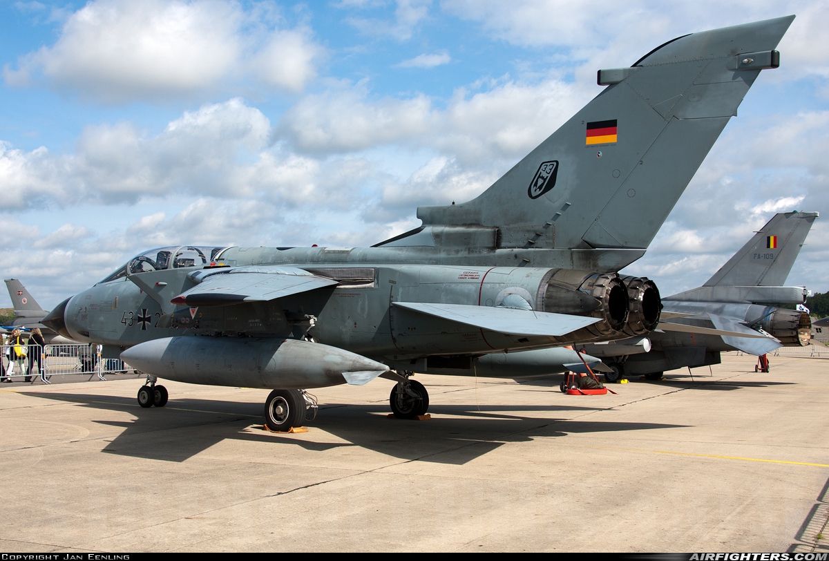 Germany - Air Force Panavia Tornado IDS 43+25 at Florennes (EBFS), Belgium