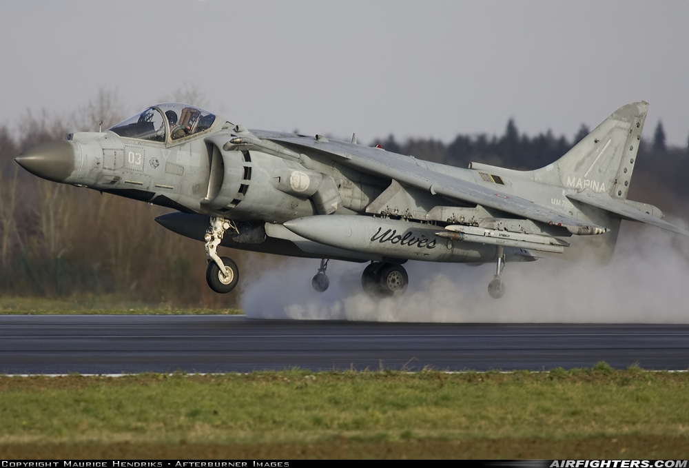 Italy - Navy McDonnell Douglas AV-8B+ Harrier ll MM7199 at Florennes (EBFS), Belgium