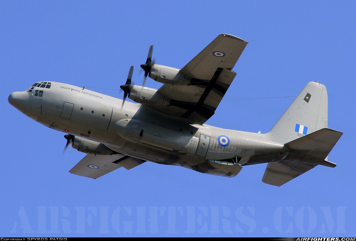 Greece - Air Force Lockheed C-130B Hercules (L-282) 300 at Megara AB - Pahi (LGMG), Greece
