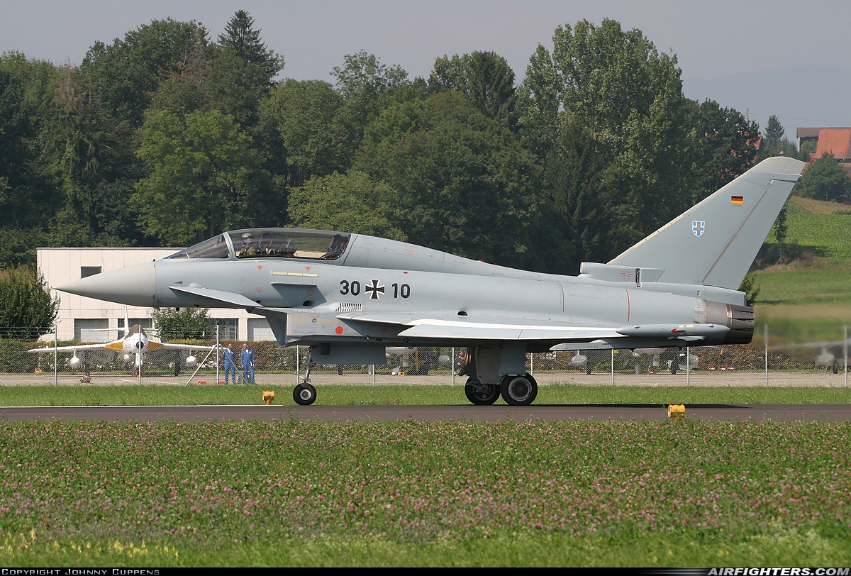 Germany - Air Force Eurofighter EF-2000 Typhoon T 30+10 at Payerne (LSMP), Switzerland