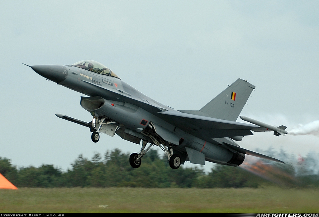 Belgium - Air Force General Dynamics F-16AM Fighting Falcon FA-133 at Karup (KRP / EKKA), Denmark