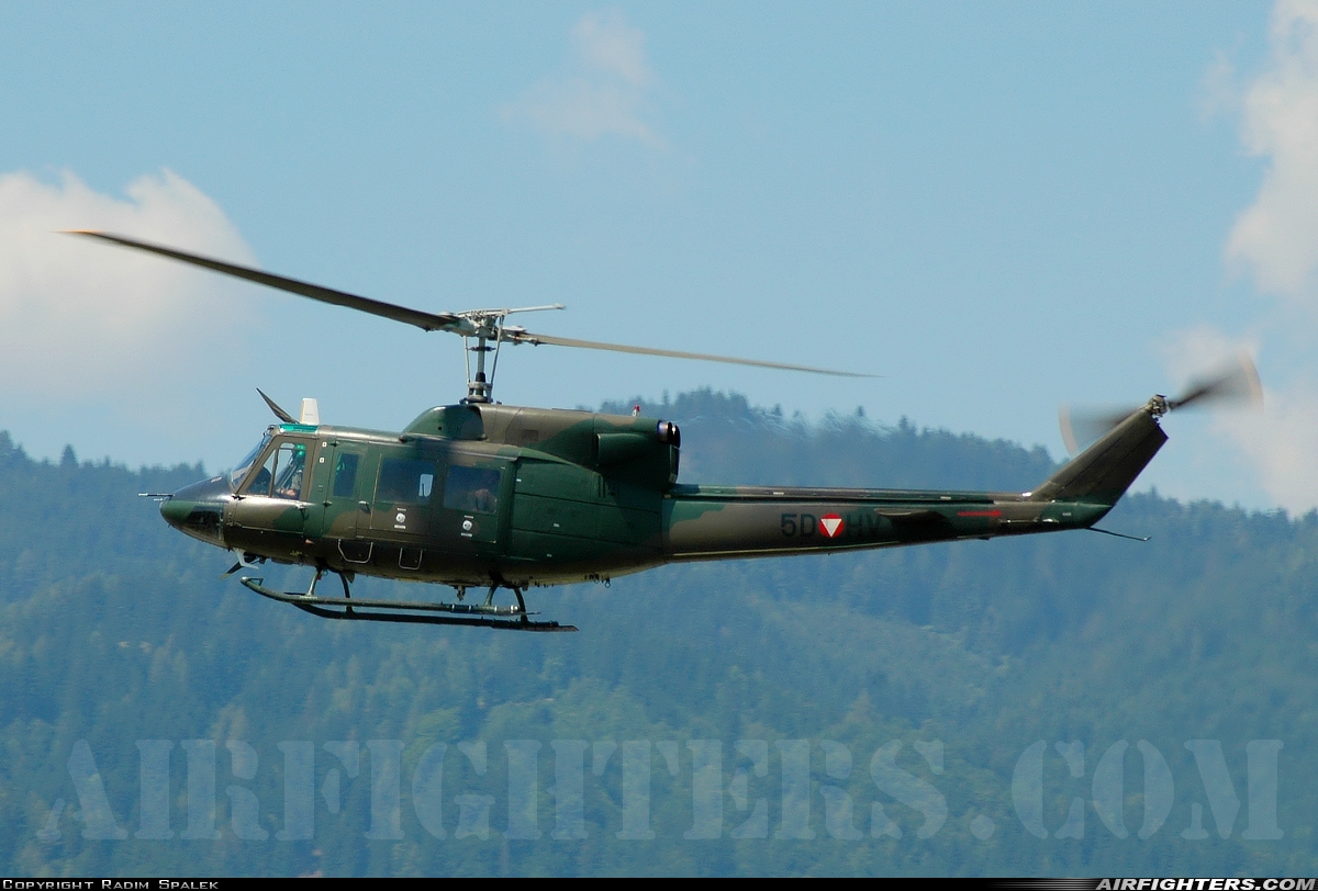 Austria - Air Force Agusta-Bell AB-212 5D-HV at Zeltweg (LOXZ), Austria