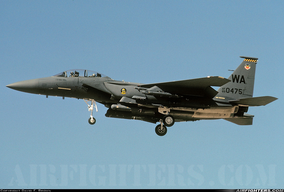 USA - Air Force McDonnell Douglas F-15E Strike Eagle 89-0475 at Las Vegas - Nellis AFB (LSV / KLSV), USA