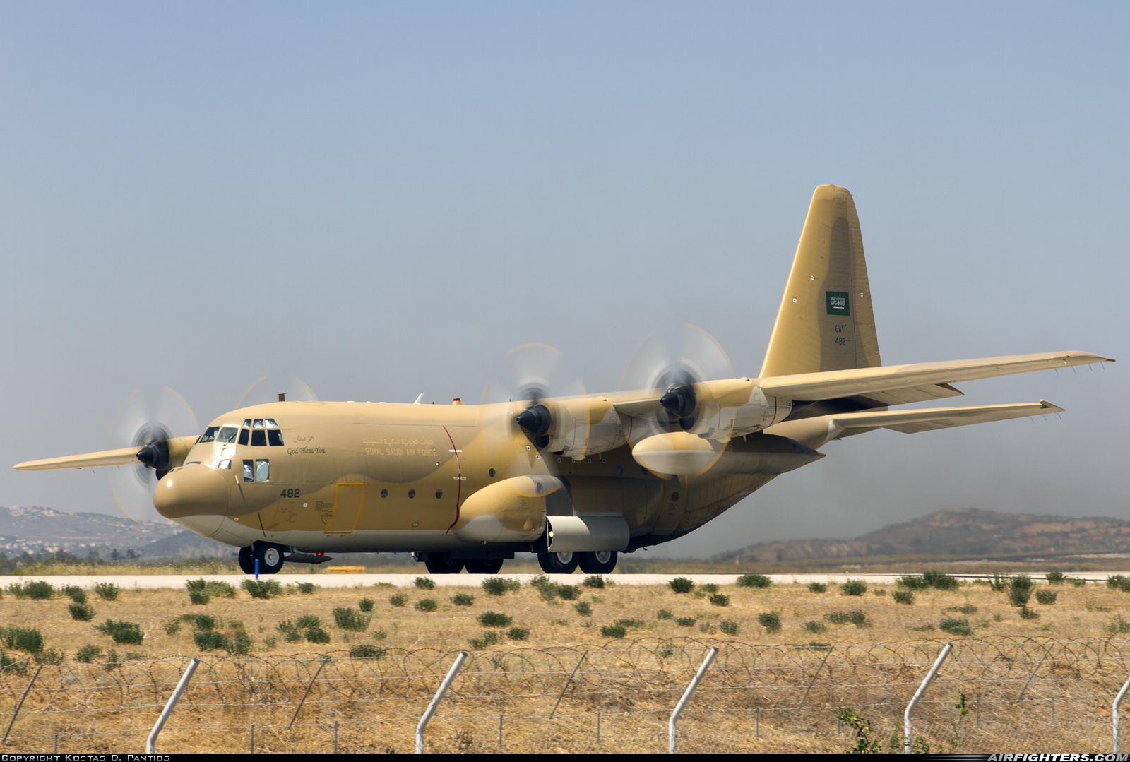 Saudi Arabia - Air Force Lockheed C-130H Hercules (L-382) 482 at Athens - Eleftherios Venizelos (Spata) (ATH / LGAV), Greece