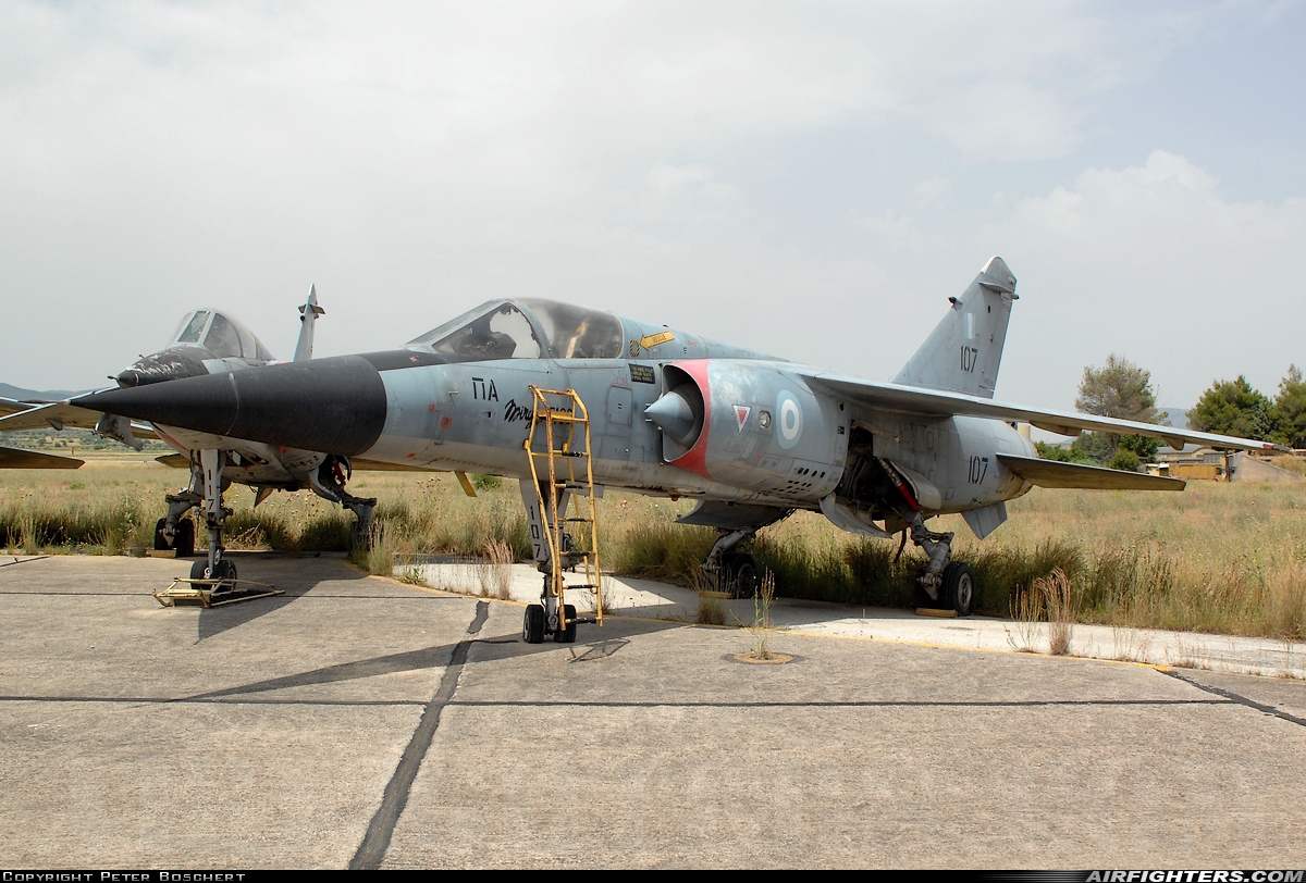 Greece - Air Force Dassault Mirage F1CG 107 at Tanagra (LGTG), Greece