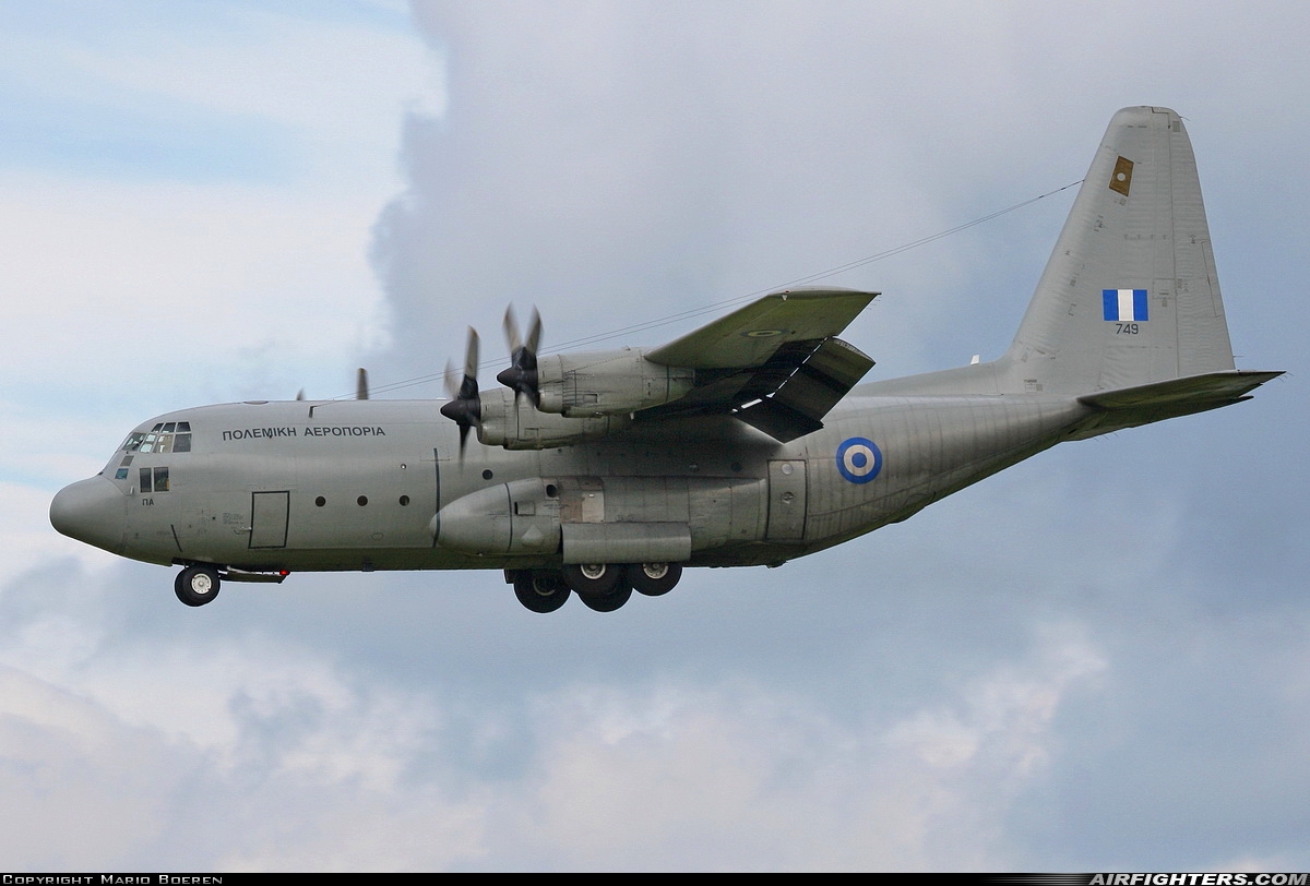 Greece - Air Force Lockheed C-130H Hercules (L-382) 749 at Eindhoven (- Welschap) (EIN / EHEH), Netherlands