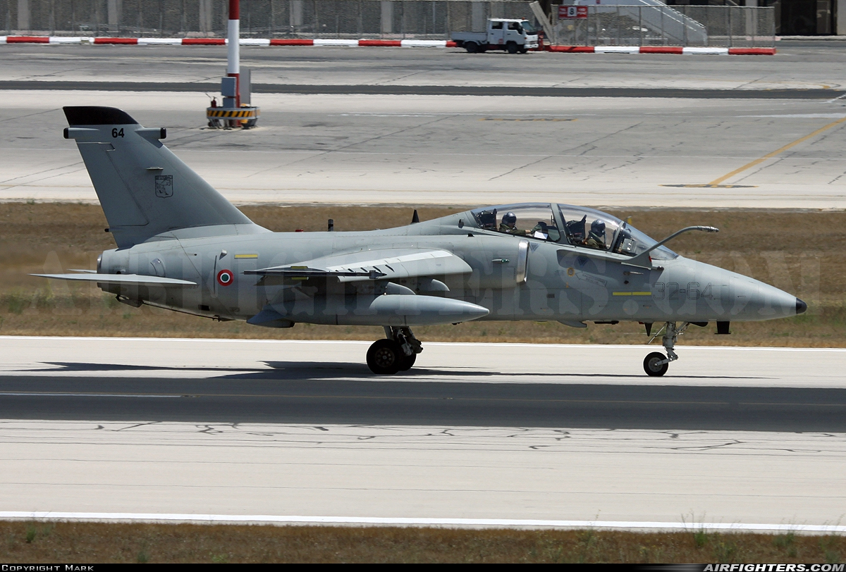Italy - Air Force AMX International AMX-T MM55037 at Luqa - Malta International (MLA / LMML), Malta