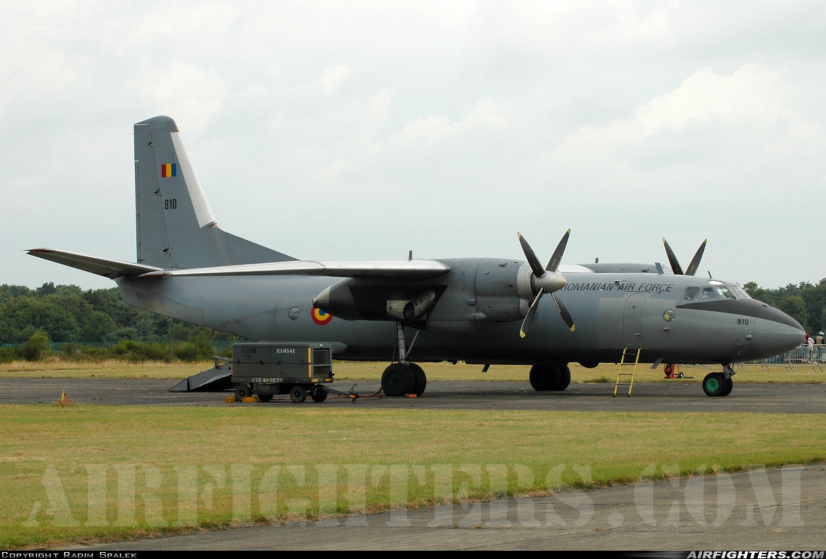 Romania - Air Force Antonov An-26 810 at Kleine Brogel (EBBL), Belgium