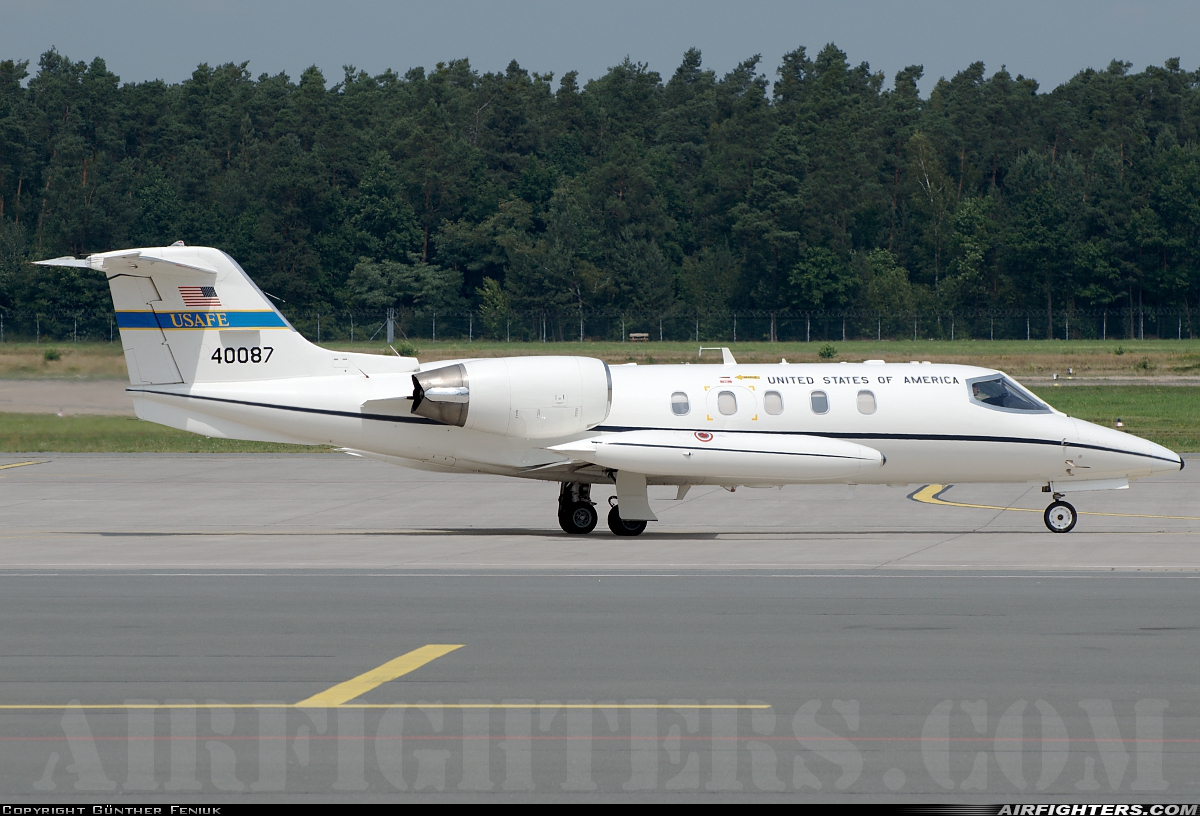 USA - Air Force Learjet C-21A 84-0087 at Nuremberg (NUE / EDDN), Germany