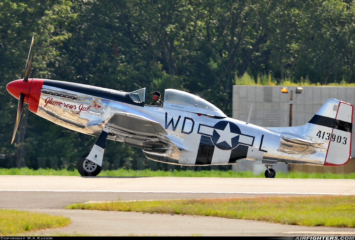 Private North American P-51D Mustang NL751RB at Westfield / Springfield - Barnes Municipal (BAF / KBAF), USA