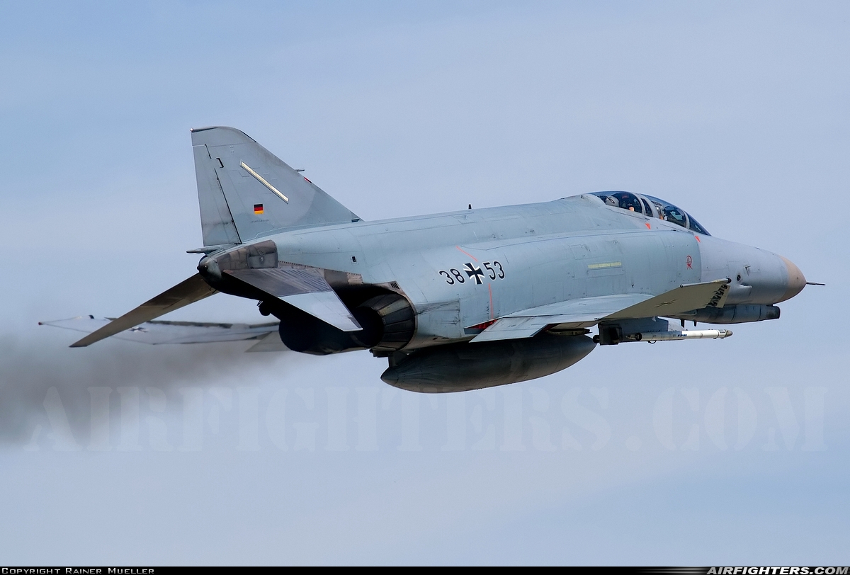 Germany - Air Force McDonnell Douglas F-4F Phantom II 38+53 at Wittmundhafen (Wittmund) (ETNT), Germany
