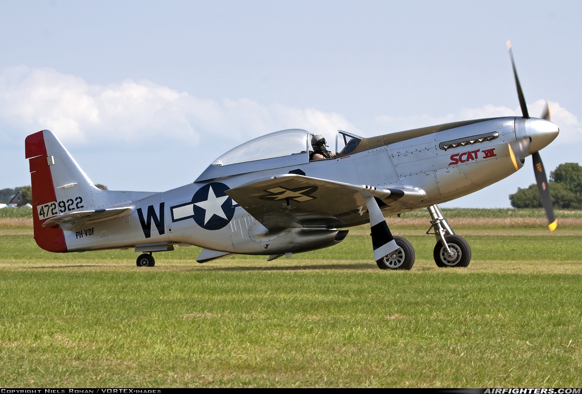 Private North American TF-51D Mustang PH-VDF at Texel (EHTX), Netherlands