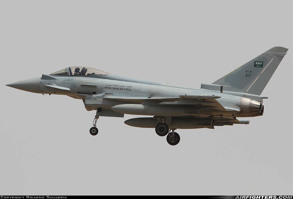 Saudi Arabia - Air Force Eurofighter EF-2000 Typhoon S 307 at Madrid - Getafe (LEGT), Spain