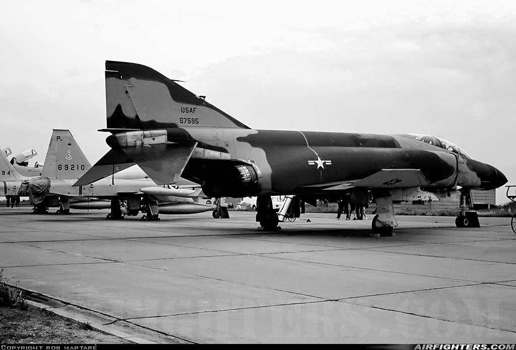 USA - Air Force McDonnell Douglas F-4D Phantom II 66-7595 at Liege (- Bierset) (LGG / EBLG), Belgium