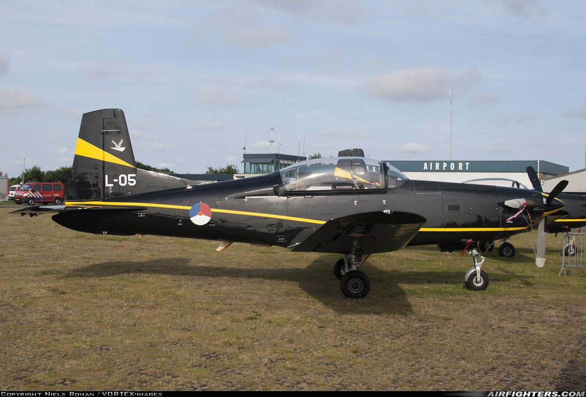 Netherlands - Air Force Pilatus PC-7 Turbo Trainer L-05 at Texel (EHTX), Netherlands