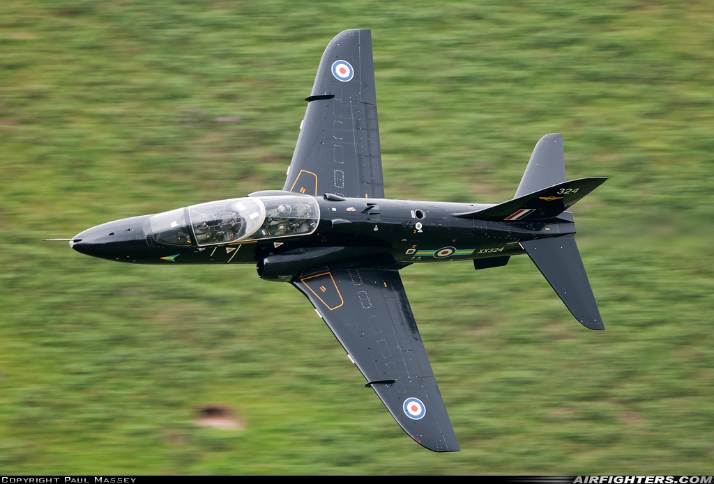 UK - Air Force British Aerospace Hawk T.1A XX324 at Off-Airport - Machynlleth Loop Area, UK
