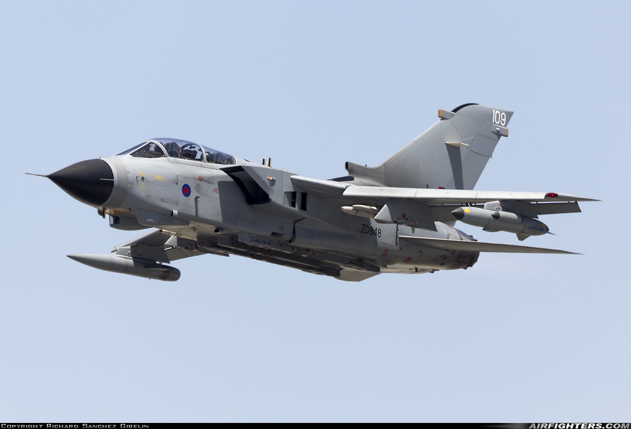UK - Air Force Panavia Tornado GR4 ZD848 at Gibraltar - North Front (GIB / LXGB), Gibraltar