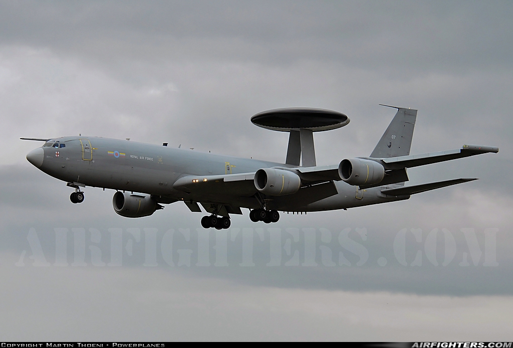 UK - Air Force Boeing E-3D Sentry AEW1 (707-300) ZH107 at Fairford (FFD / EGVA), UK