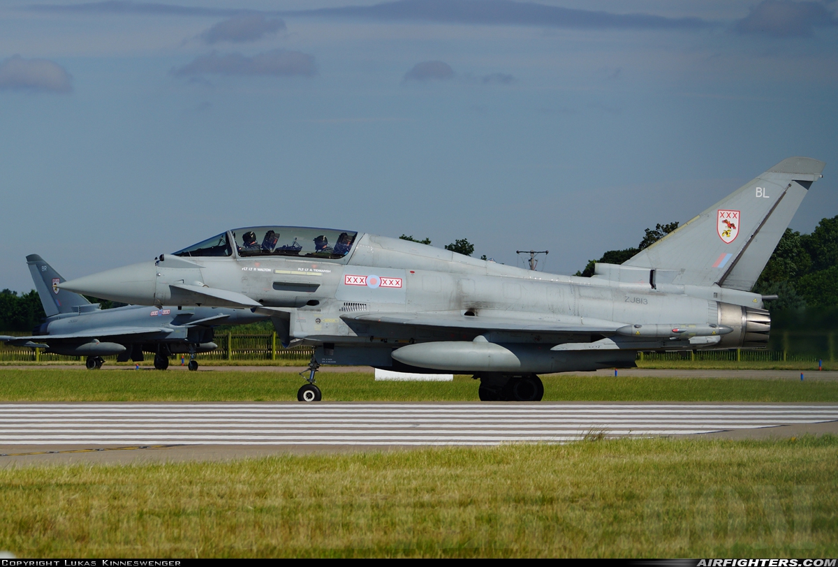 UK - Air Force Eurofighter Typhoon T1 ZJ813 at Coningsby (EGXC), UK