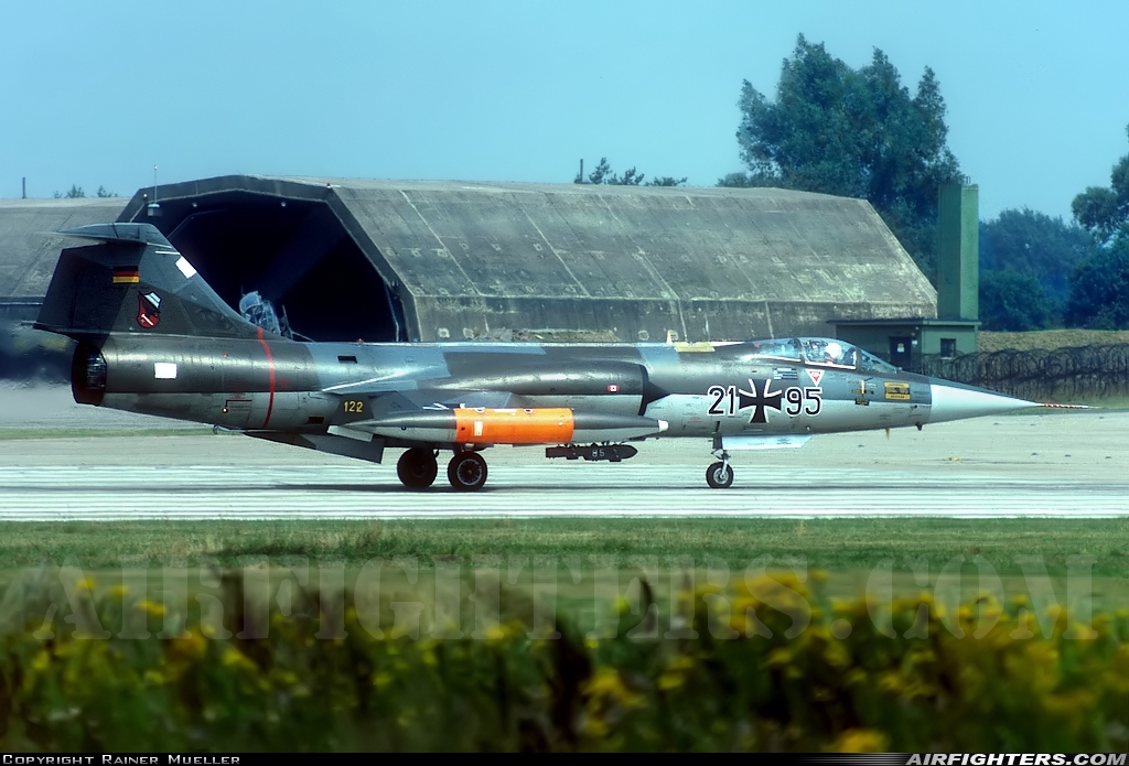 Germany - Air Force Lockheed F-104G Starfighter 21+95 at Gutersloh (GUT / ETUO), Germany