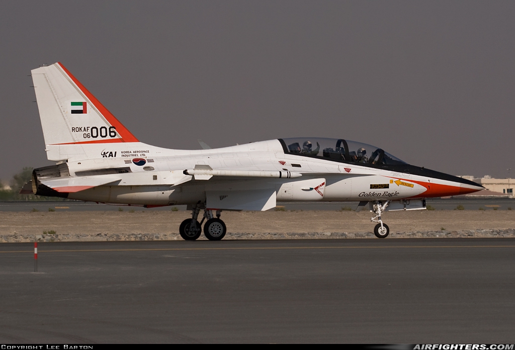South Korea - Air Force Korean Aerospace Industries T-50 Golden Eagle 06-006 at Dubai - Int. (DXB / OMDB), United Arab Emirates