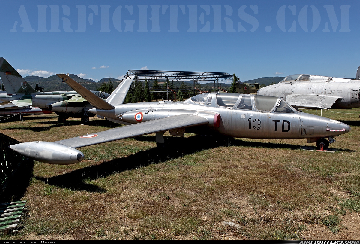 France - Air Force Fouga CM-170 Magister 57 at Montelimar Ancone (LFLQ), France