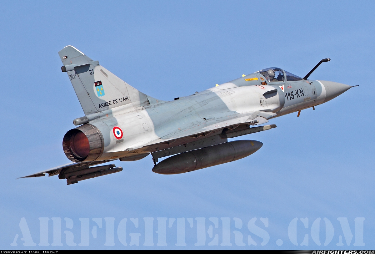 France - Air Force Dassault Mirage 2000C 121 at Orange - Caritat (XOG / LFMO), France