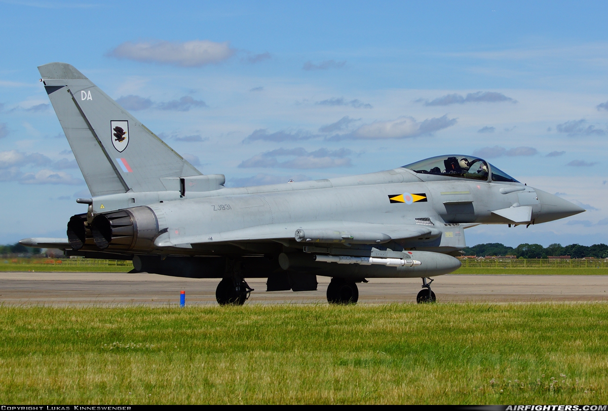 UK - Air Force Eurofighter Typhoon FGR4 ZJ931 at Coningsby (EGXC), UK