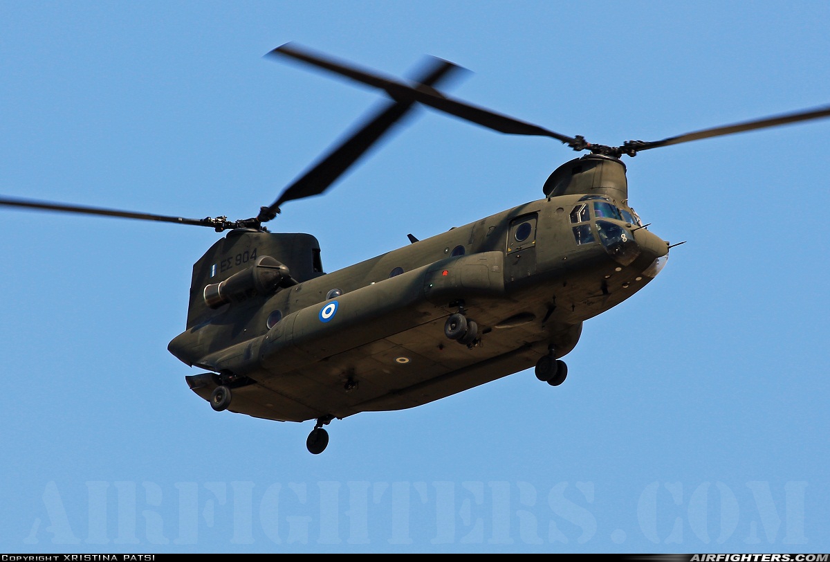 Greece - Army Boeing Vertol CH-47DG Chinook ES904 at Megara AB - Pahi (LGMG), Greece