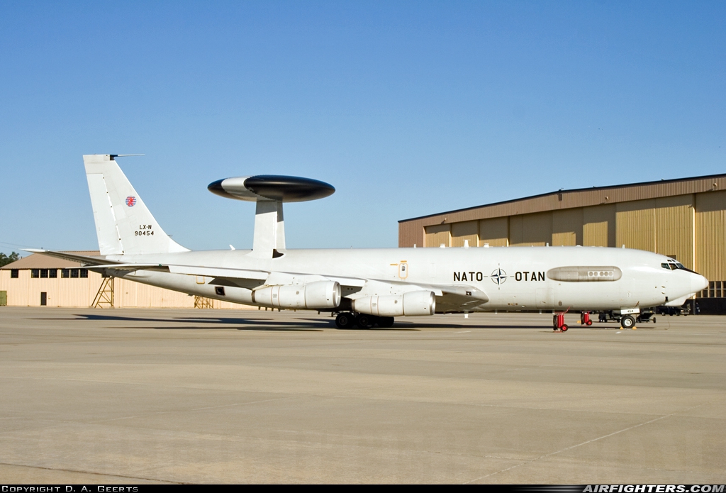 Luxembourg - NATO Boeing E-3A Sentry (707-300) LX-N90454 at Shaw AFB (SSC/KSSC), USA