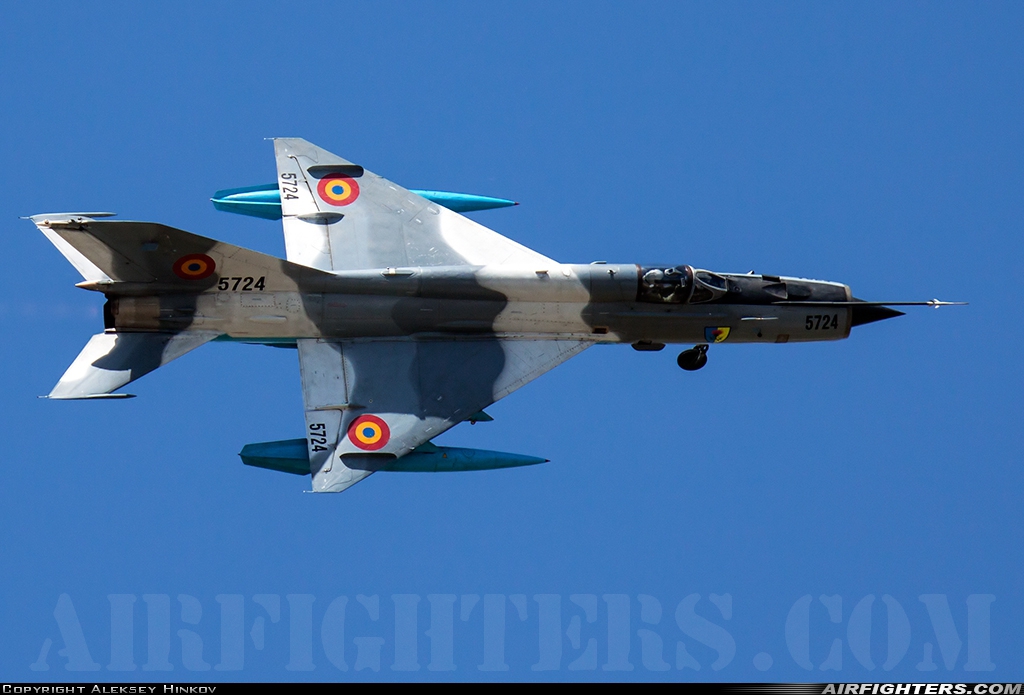 Romania - Air Force Mikoyan-Gurevich MiG-21MF-75 Lancer C 5724 at Bucharest - Aurel Vlaicu (Baneasa) (BBU / LRBS), Romania