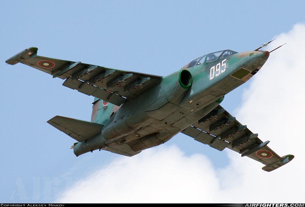 Bulgaria - Air Force Sukhoi Su-25UBK 095 at Plovdiv (- Krumovo) (PDV / LBPD), Bulgaria