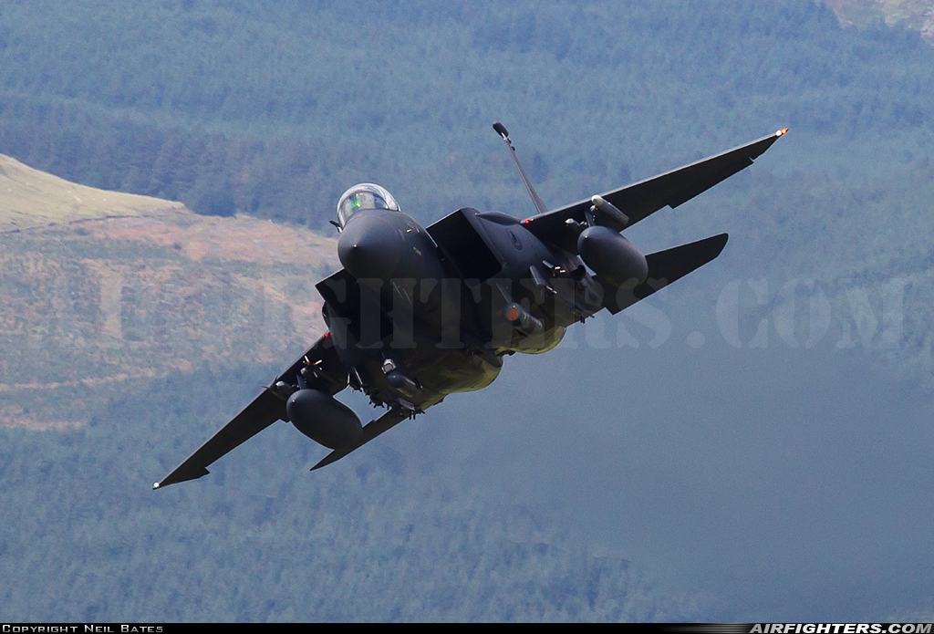 USA - Air Force McDonnell Douglas F-15E Strike Eagle 91-0310 at Off-Airport - Machynlleth Loop Area, UK