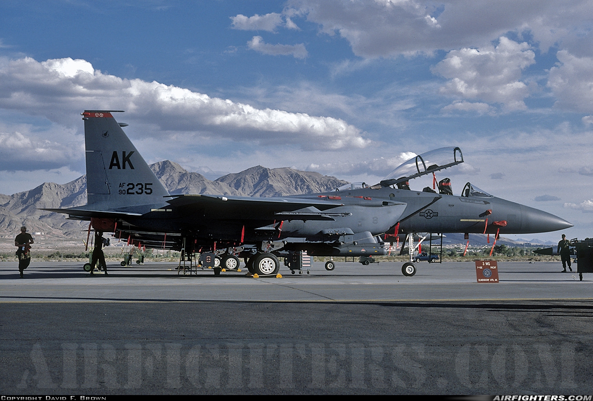 USA - Air Force McDonnell Douglas F-15E Strike Eagle 90-0235 at Las Vegas - Nellis AFB (LSV / KLSV), USA