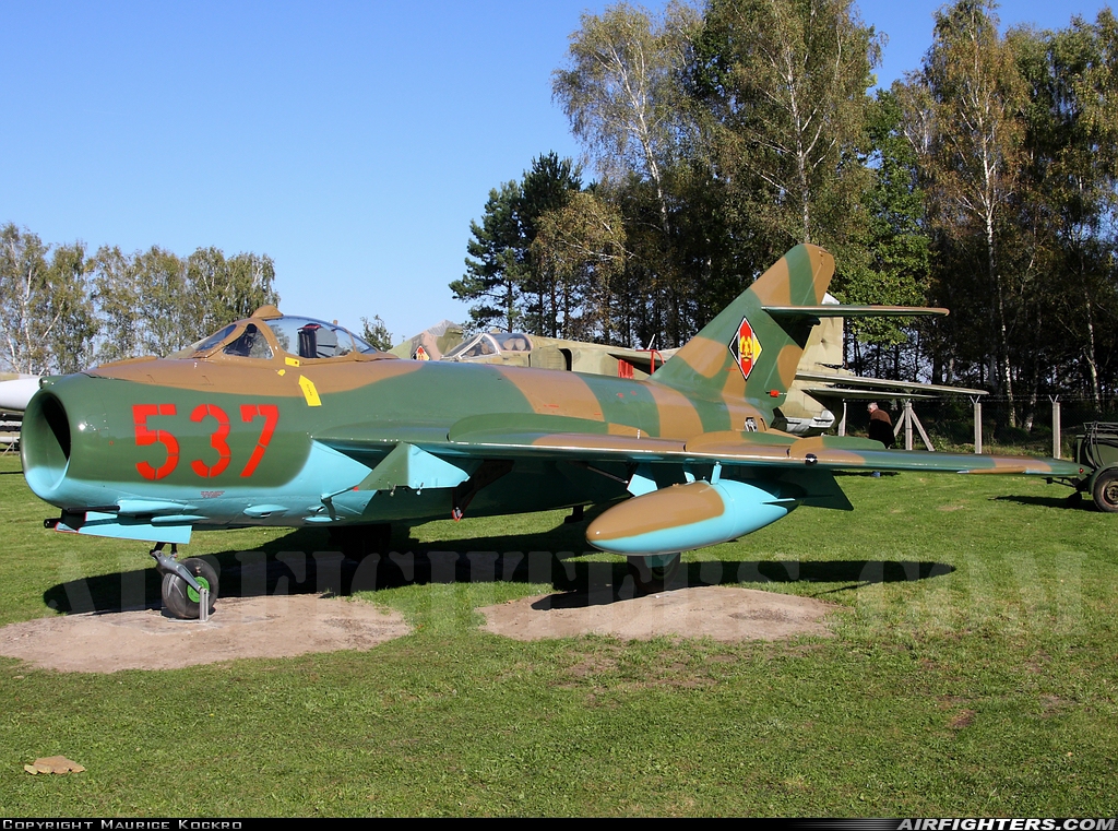 East Germany - Air Force Mikoyan-Gurevich Lim-5 537 at Cottbus North (ETHT), Germany