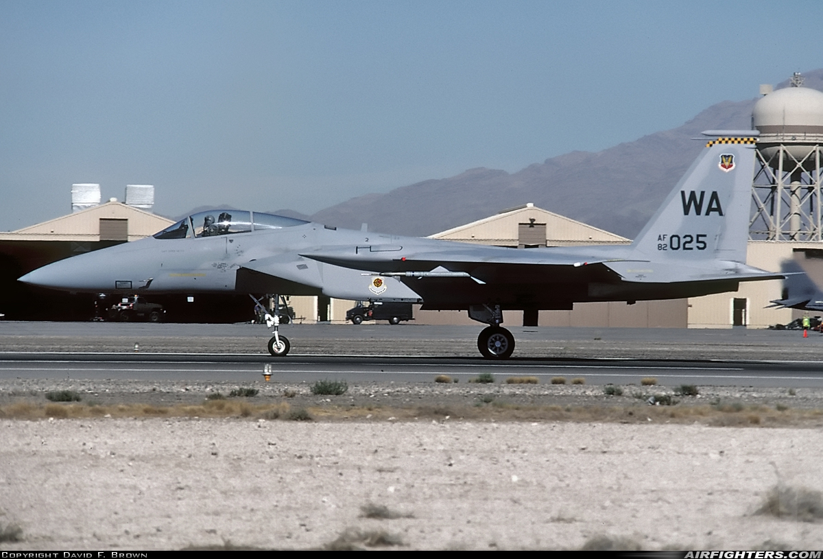 USA - Air Force McDonnell Douglas F-15C Eagle 82-0025 at Las Vegas - Nellis AFB (LSV / KLSV), USA