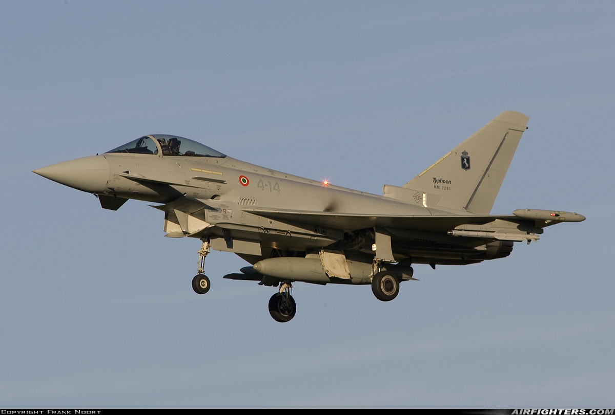Italy - Air Force Eurofighter F-2000A Typhoon (EF-2000S) MM7281 at Florennes (EBFS), Belgium