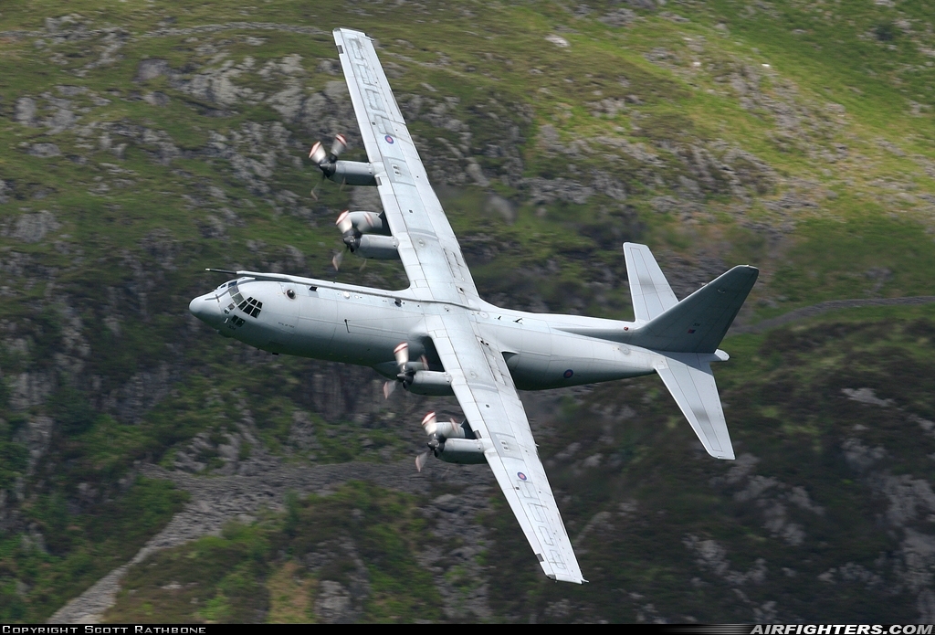 UK - Air Force Lockheed Hercules C3A (C-130K-30 / L-382) XV304 at Off-Airport - Machynlleth Loop Area, UK
