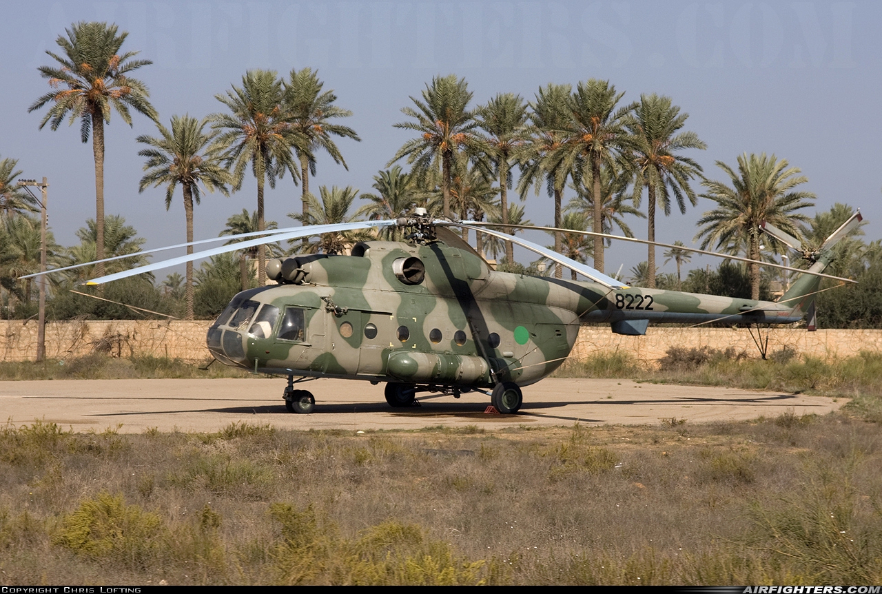 Libya - Air Force Mil Mi-8 8222 at Tripoli - Mitiga (MJI / HLLM), Libya