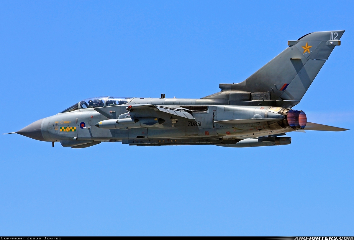 UK - Air Force Panavia Tornado GR4 ZD851 at Gibraltar - North Front (GIB / LXGB), Gibraltar