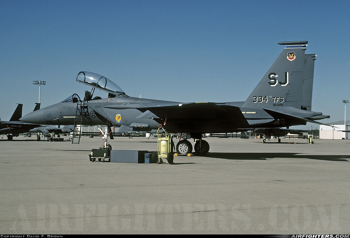 USA - Air Force McDonnell Douglas F-15E Strike Eagle 89-0491 at Goldsboro - Seymour Johnson AFB (GSB / KGSB), USA