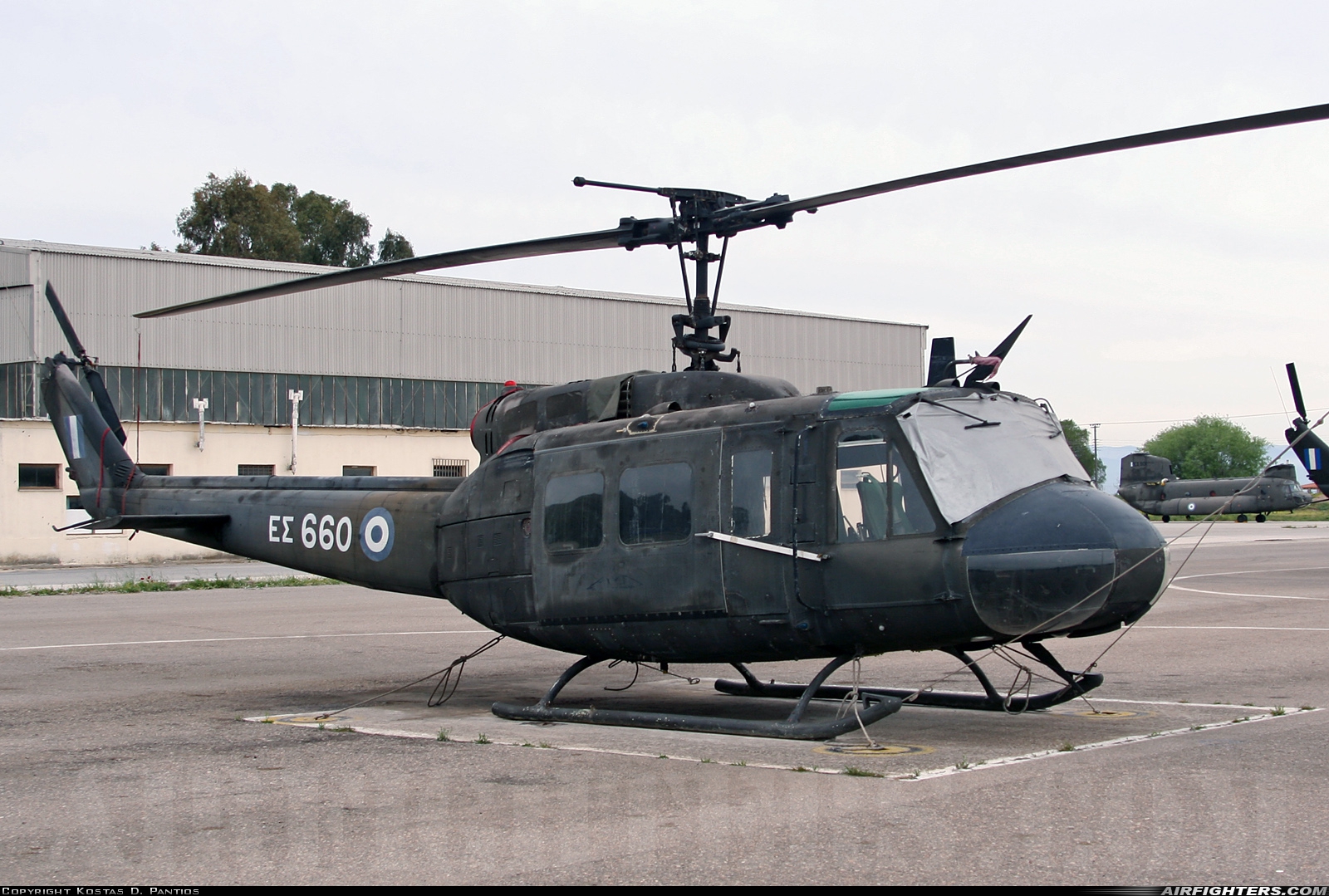 Greece - Army Agusta-Bell AB-205A ES660 at Megara AB - Pahi (LGMG), Greece