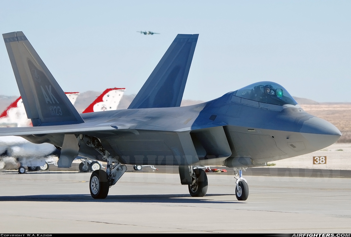 USA - Air Force Lockheed Martin F-22A Raptor 06-4123 at Las Vegas - Nellis AFB (LSV / KLSV), USA