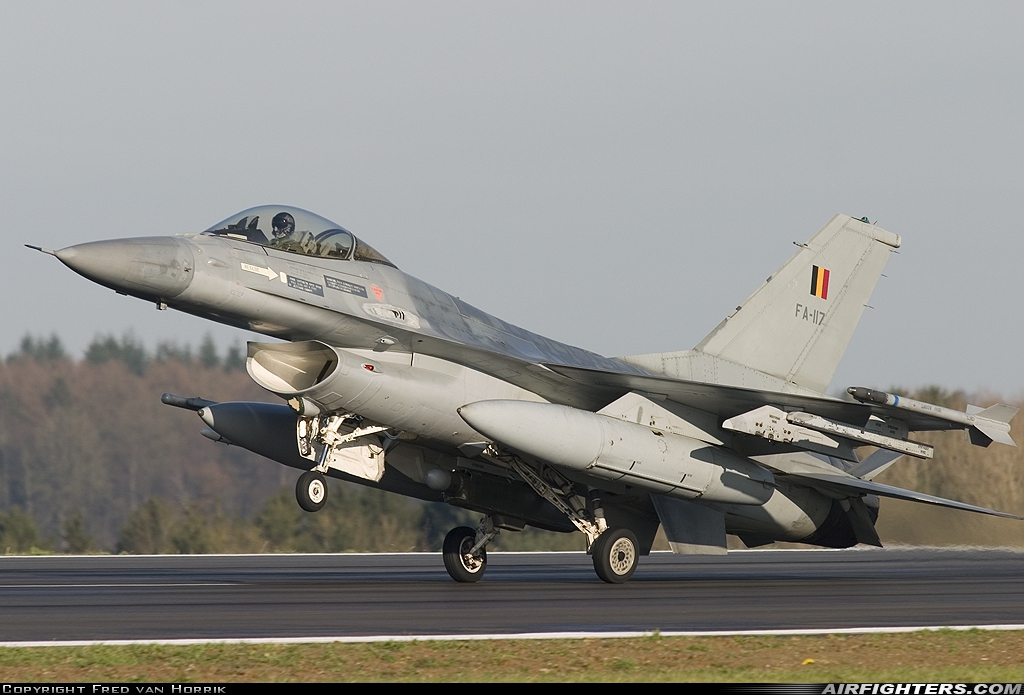 Belgium - Air Force General Dynamics F-16AM Fighting Falcon FA-117 at Florennes (EBFS), Belgium